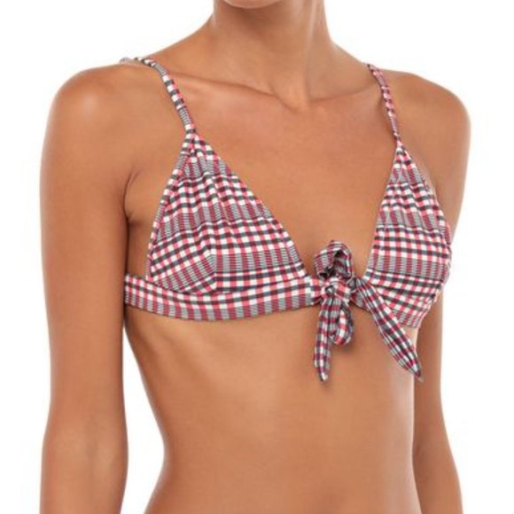 GANNI Gingham Seersucker Bikini Set - Picture 2 of 5